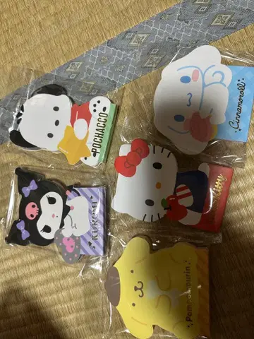 구름 모양 컬러풀 메모 패드 5개 세트