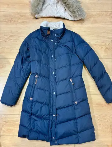 랄프 로렌 다운 코트 후드 부착 블랙