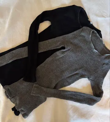 새상품급 인티미시미 리브 실크&울 2색 세트 사이즈 M