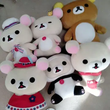 리락쿠마 코리락쿠마 big 봉제 인형 6개 세트