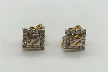 니나리치 NINA 로고 귀찌 GP 골드 x 실버 계열 스퀘어