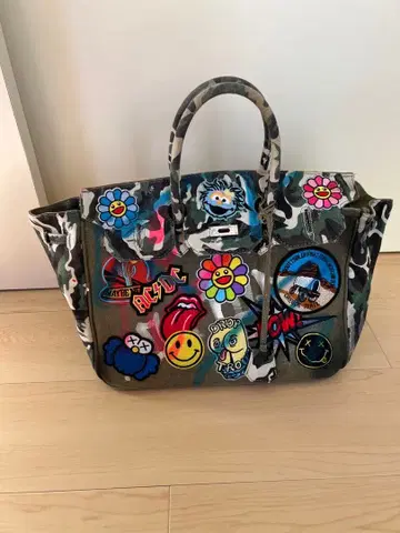 나고야 셀렉샵 카모 패턴 패치 토트백 원오프 세상에 하나