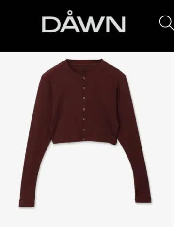 dawn 던 MIDDLE HAORI WITH BUTTONS 브라운