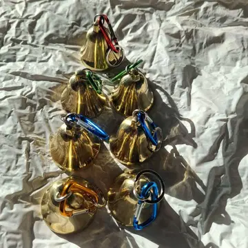 금속제 곰 퇴치용 방울 7개 세트 카라비너 포함