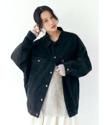 Ungrid / 빅 실루엣 데님 자켓