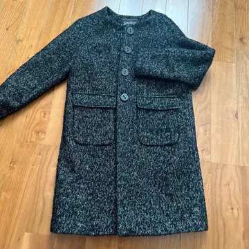 Simplicit 트위드 롱 코트 38 사이즈