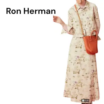 론허먼 코듀로이 꽃무늬 스커트 롱 스커트 네기시 유카리 S