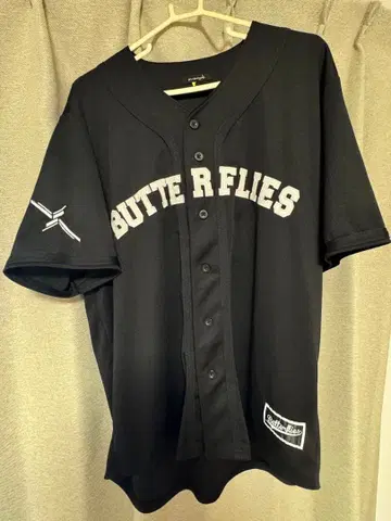 새상품급 BUMP OF CHICKEN BFLY 베이스볼 셔츠 블랙