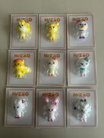 NiziU nizoo 미니어처 피규어 마스코트 9개 세트