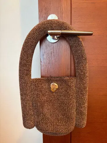 nknit 핸들 백 브라운