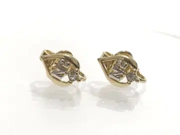 새상품급 니나리치 NINARICCI 로고 귀찌 보석 포함 GP 골드 계열