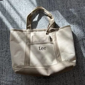 Lee 토트백 베이지 파우치 포함