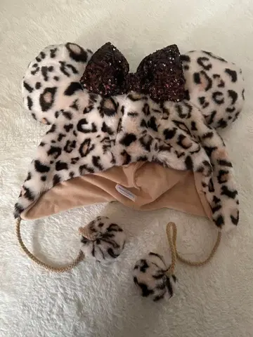 디즈니 팬캡 레오파드 무늬