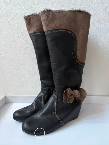 미사용 새상품 롱 부츠 L L 사이즈 하자 있음