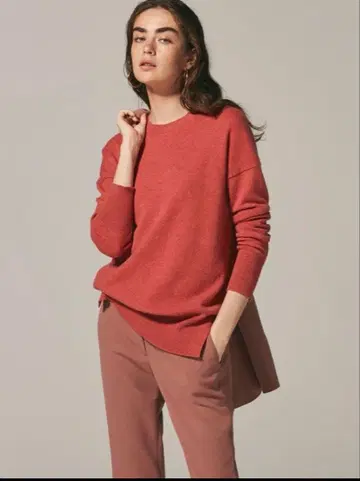 띠어리 Theory 캐시미어 니트 루즈 핑크