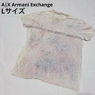 L 사이즈 A|XArmaniExchange 티셔츠 스플래터 디자인