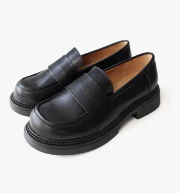 블랙 로퍼 통굽 밑창 22.5cm S 사이즈