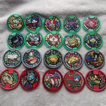 요괴 메달 20개 세트 홀로그램 디자인 이미지 확인해주세요.