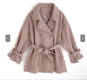 GRL 옷깃 2Way 리본 벨트 포함 숏 기장 코트