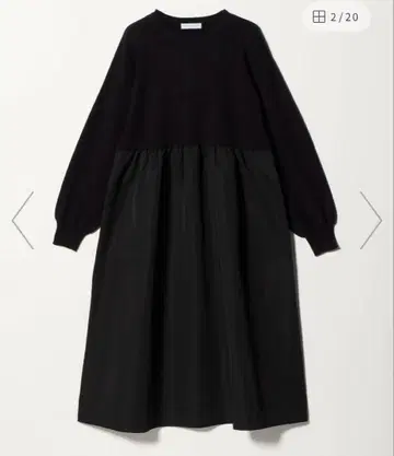 United arrows 블랙 롱 원피스 Freesize 미사용 새상품