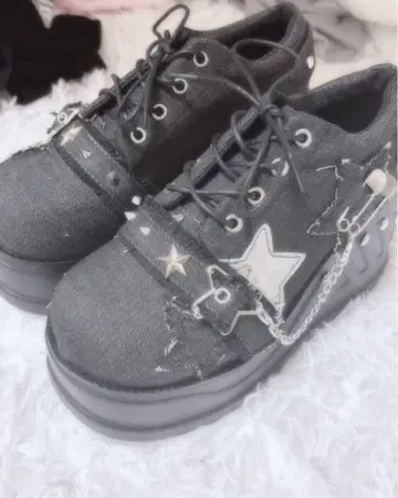 통굽 스니커즈 y2k 지뢰계 서브컬쳐