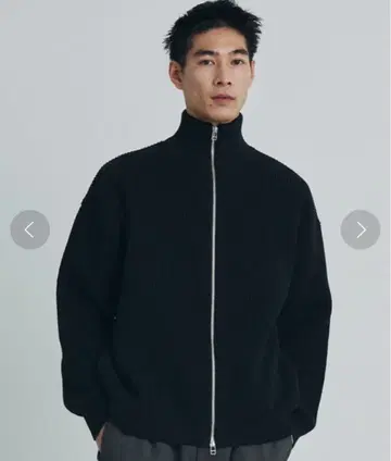 PUBLIC TOKYO 오버 사이즈 드라이버즈 니트 블랙 2