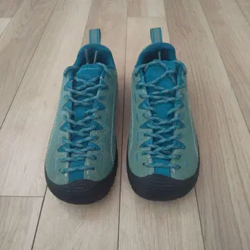 KEEN 청록색 스웨이드 스니커즈