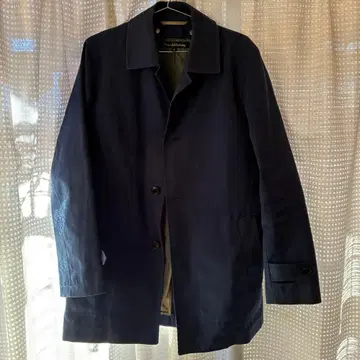 오늘까지 green label relaxing 네이비 스텐카라 코트