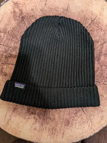 patagonia 블랙 니트 모자 비니 파타고니아
