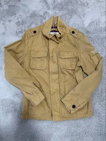 AVIREX 아비렉스 남성용 밀리터리 자켓 XL 베이지 안감