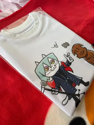 일하는 고양이 팝픈뮤직 복권 S상 티셔츠 유리, 아쉬, 스마일