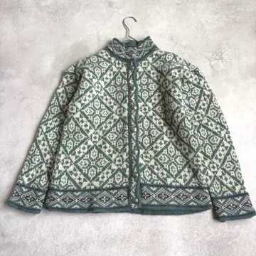 새상품급 L.L.Bean 티롤리안 니트 가디건 USA제 S 사이즈