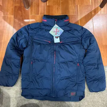 Jawin 네이비 LL 방풍 파이버 다운 자켓