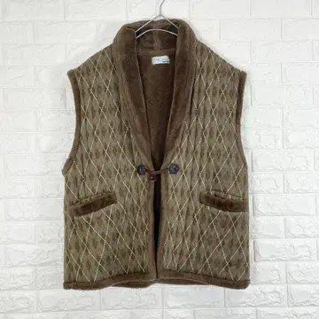 단란 구락부 숄카라 충전솜 베스트 소매 없는 반텐 보아 베스트 판초 LL