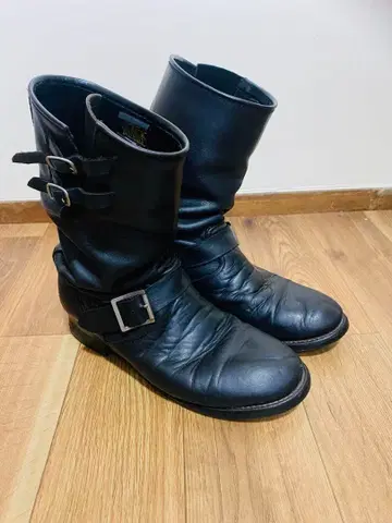 RUDE GALLERY BLACK REBEL 엔지니어 부츠 블랙 S