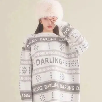 Darich 다리치 니트 스노우 모티브 풀오버