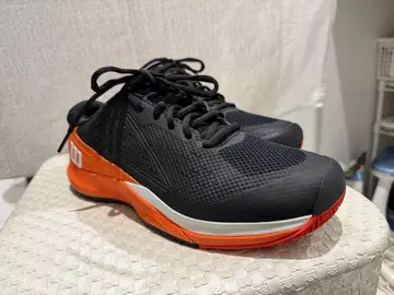 새상품급 Wilson Rush Pro ACE 테니스화 블랙/오렌지