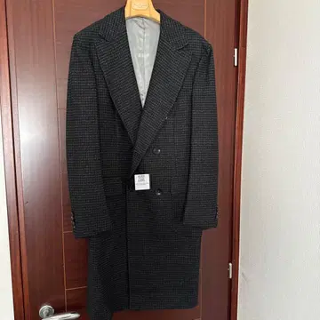 sartorio 미사용 새상품 다크 그레이 더블 브레스트 체스터 코트