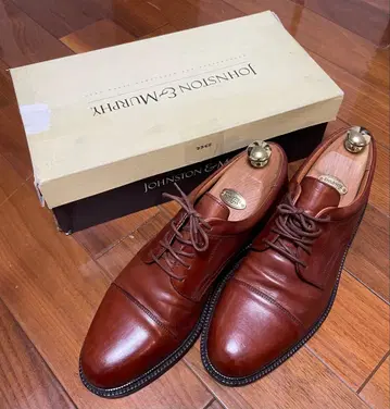 JOHNSTON & MURPHY 브라운 드레스 신발 (10 1/2)