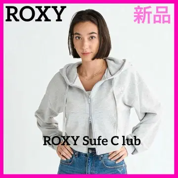 새상품 미사용 Roxy Surf Club 크롭 후드티 그레이