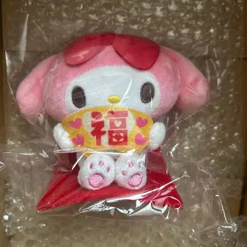 산리오 캐릭터즈 해피 마스코트 초복 부채 마이멜로디