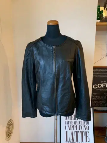 TALBOTS 블랙 가죽 자켓 S