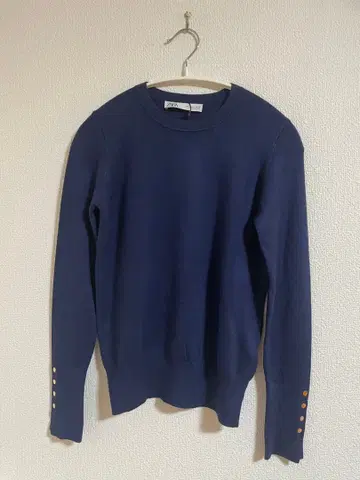 새상품 ZARA 베이직 니트 스웨터 네이비