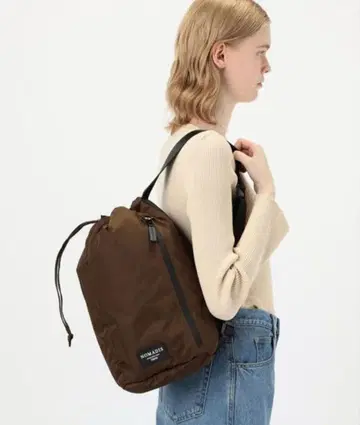 NOMADIS 브라운 드로우 스트링 백팩