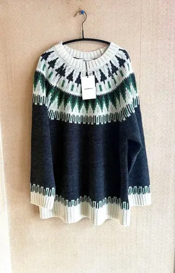 soulberry 페어아일 퀼심 패턴 스웨터