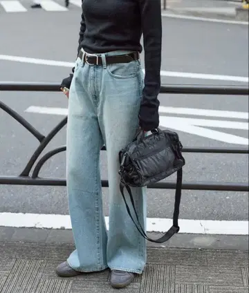 JOURNAL STANDARD 12.5oz 루즈 와이드 데님 팬츠