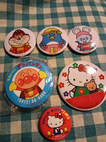 캔뱃지 레트로 SANRIO 호빵맨 니코니코푼