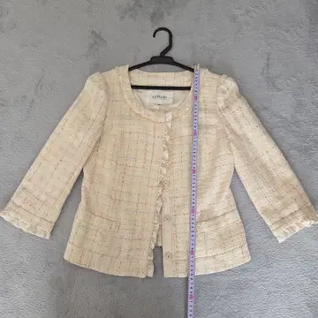 새상품급! 질스튜어트 노카라 트위드 자켓