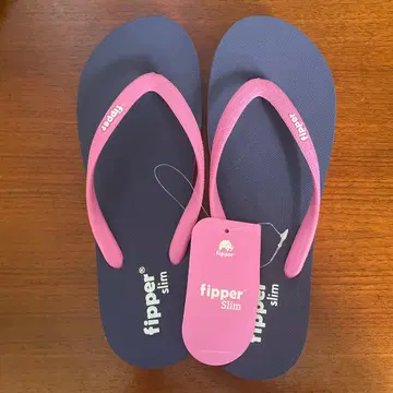 fipper Slim 비치 샌들 네이비/핑크 UK 7