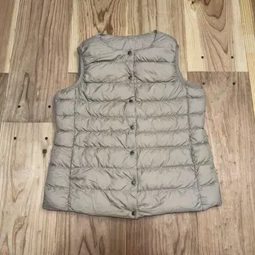 무인양품 MUJI 경량 다운 노카라 다운 베스트 이너 다운 베스트 L